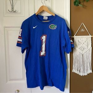 Vintage Grey Tag Nike University of Florida Gators Jersey Style Tshirt / Size L